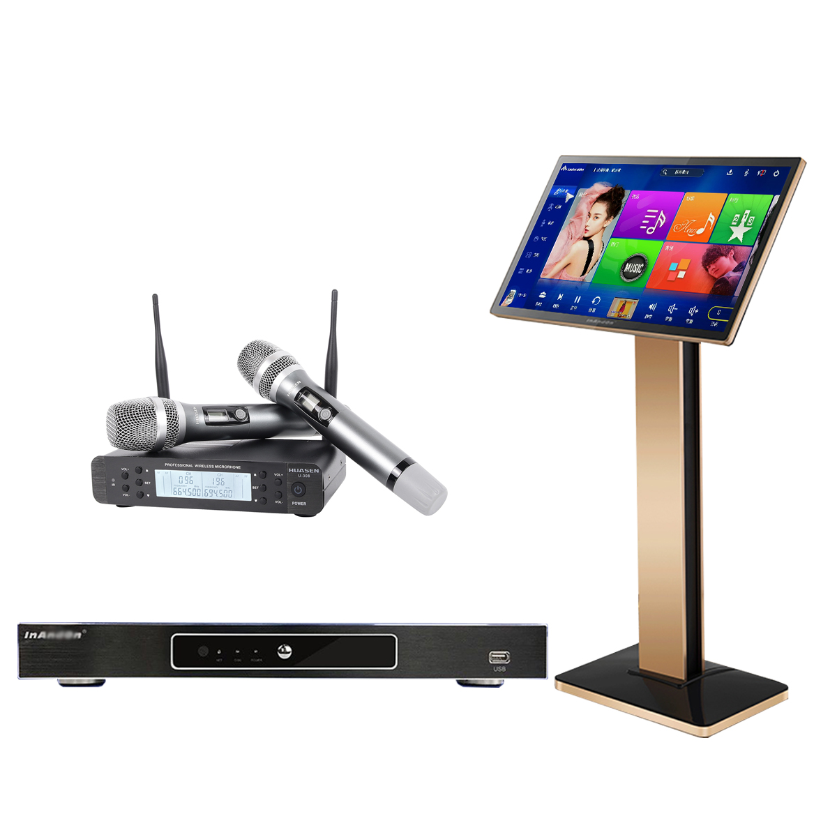 InAndOn KV-503 Max Karaoke Player，build in microphone mixer，free